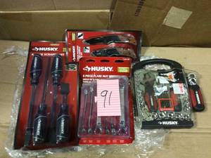 lot 91 image: MIX LOT HUSKY TOOLS Open Box Customer Returns See pictures.