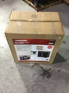lot 101 image: Husky 28 in. W x 33 in. H x 18 in. D 1-Drawer 2-Door Steel Garage Base Cabinet not used