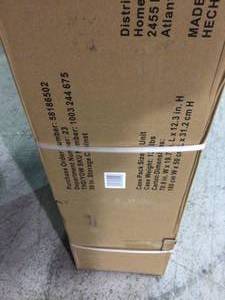 lot 104 image: Husky 72 in. H x 30 in. W x 18 in. D Steel Tall Garage Cabinet not used