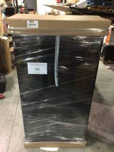 lot 105 image: Sandusky Classic Series 72 in. H x 36 in.W x 18 in. D Steel Freestanding Storage Cabinet with Adjustable Shelves in Black not used see pictures