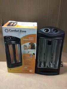 lot 8 image: Comfort Zone Quartz Radiant Tower Heater