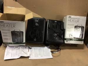 lot 19 image: 1,500-Walt Utility Milkhouse Fan-Forced Portable Heater with Thermostat Customer returns see pictures