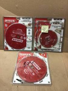 lot 45 image: MIX LOT DIABLO 12 in. x 96-Tooth LaminateNon-Ferrous Metal Cutting Saw Blade Customer returns see pictures