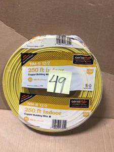 lot 49 image: 250 ft. 122 NM-B Wire by Cerrowire in good condition