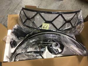 lot 61 image: Lancaster 36 in. LED IndoorOutdoor Ceiling Fan with Remote Control in good condition