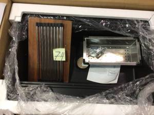 lot 74 image: Model #132-6984 Dual Mount Rustin Granite Workstation 33 in. 1-Hole Single Bowl Kitchen Sink in Black by CMI Customer returns see pictures