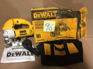 lot 96 image: 5.5 Amp Corded Jig Saw Kit by DEWALT in good condition