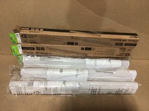 lot 97 image: Plug In or Direct Wire Power Connection 2 ft. White 4000K Integrated LED Strip Light (with power cord and linking cord) Customer returns see pictures
