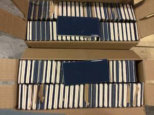 Restore 3 in. x 6 in. Glazed Ceramic Denim Blue Subway Tile (12.5 sq. ft.case) by Daltile Customer returns see pictures