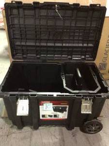 37 in. Rolling Tool Box Utility Cart Black by Husky in good condition&nbsp