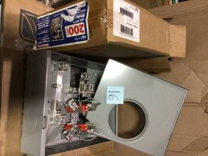 200 Amp Ringless Side Wire Way Underground Horn Bypass Meter by Milbank Customer returns see pictures