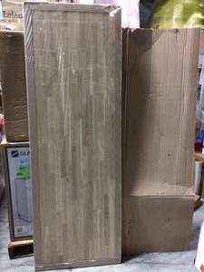 Unfinished White Oak 6 ft. L x 25 in. D x 1.5 in. T Butcher Block Countertop Customer returns see pictures