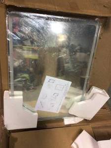 24 in. W x 32 in. H Single Frameless Rectangular LED Light with 2 Color and Anti-Fog Bathroom Vanity Mirror Customer returns see pictures