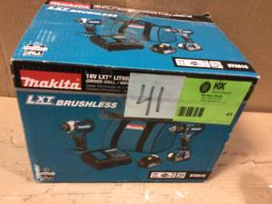 18-Volt LXT Lithium-ion Brushless Cordless 2-Piece Combo Kit 3.0Ah Driver-Drill Impact Driver by Makita Customer returns see pictures