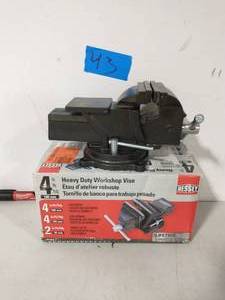 BESSEY 4 in. Heavy-Duty Bench Vise with Swivel Base