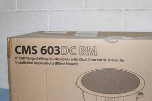 lot 16 image: New PAIR of Tannoy CMS 603DC BM Full Range 6 Ceiling Speakers with Dual Concentric Drivers