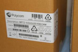 lot 39 image: Lot of 2 Polycom MPTZ-9 High Definition HD Robotic Pan & Tilt Video Conference Videoconferencing Cameras - New in Box