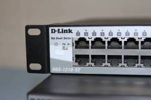 lot 73 image: Lot of D-Link Multiple Port Gigabit Smart Managed Computer Network LAN Switch Equipment