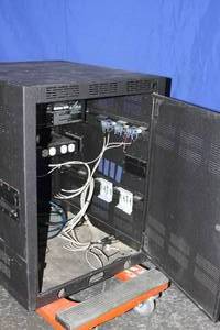 lot 84 image: Audio & Video Steel Equipment Rack  Enclosure with Rear Door & Miscellaneous Pro AV Equipment