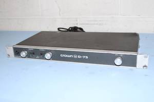 lot 88 image: Crown Audio D-75 Professional 2-Channel 55-Watt Power Amplifier