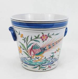 lot 10 image: Vintage Jardiniere Ceramic Flower Pot