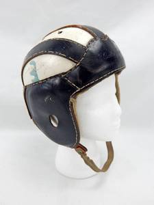 lot 38 image: Vintage Bobby Lane Youth Leather Football Helmet