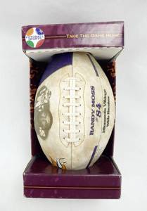 lot 40 image: Limited Edition Randy Moss Collector Football