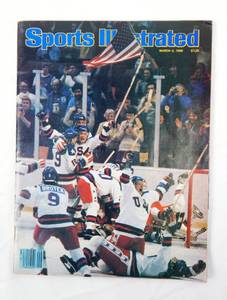 lot 44 image: Vintage Sports Illustrated Magazine Miracle on Ice Edition