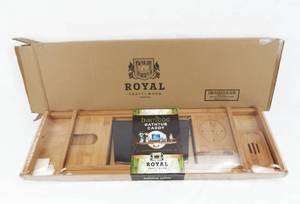 lot 54 image: New Open Box Royal Craft Wood Bamboo Bathtub Caddy