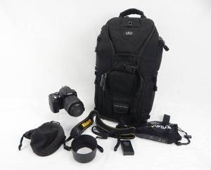 lot 63 image: Nikon D40 DSLR Camera with Accessories and Tamrac Camera Backpack