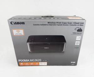 lot 66 image: New in Box Canon Pixma MG3620 Wireless PrintCopyScan and Cloud Link Printer