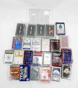 lot 82 image: Lot of 24 New and Used Decks of Playing Cards