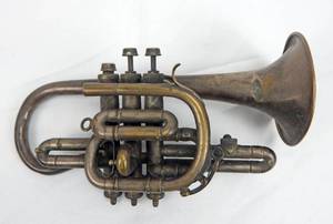 lot 87 image: Vintage Engraved Trumpet