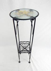 lot 112 image: Decorative Floral Plant Stand