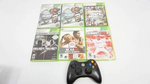 lot 2 image: XBox 360 Games & Controller