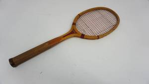 lot 43 image: Vintage Wood Reliance Tennis Racket by Wright & Ditson
