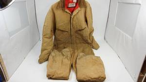 lot 86 image: Walls Blizzard Pruf Insulated Tan Overalls - Size XL Tall