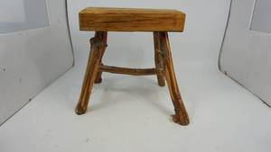 lot 133 image: Wood Stool