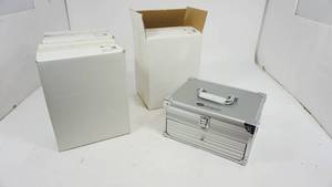 lot 167 image: 3 New Creative Memories Silver Charm Boxes