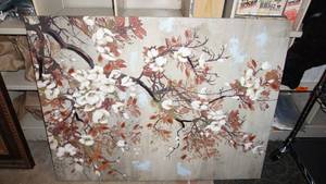 lot 182 image: Floral Canvas Painting