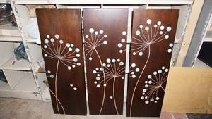 lot 184 image: 3 Piece Home Wall Decor