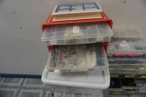 lot 14 image: Large Lot of Sewing Accessories With Storage Containers