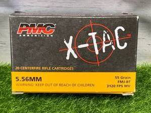 lot 5 image: 20 Rounds 5.56 Ammo Ammunition