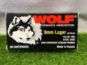 lot 10 image: 50 Rounds 9mm Ammo Ammunition