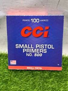 lot 20 image: 100 Small Pistol Primers No.500