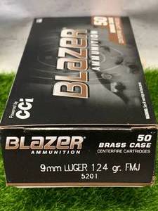 lot 25 image: 50 Rounds 9mm 124gr Ammo Ammunition