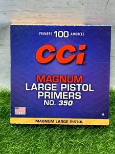 lot 50 image: 100 Large Magnum Pistol Primers #350