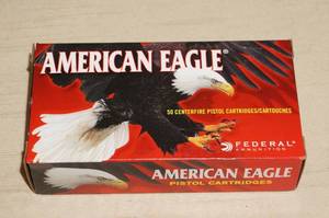 50 Federal American Eagle 9mm Luger 115 Gr FMJ Ammo