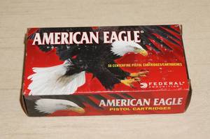 50 Federal American Eagle 9mm Luger 124 Gr FMJ Ammo