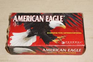 50 Federal American Eagle 9mm Luger 124 Gr FMJ Ammo